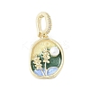 Brass Enamel Pendants LS-KK-F886-01G-04-1