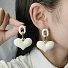 Heart Acrylic Dangle Stud Earrings FS-WG6C9EC-13-2