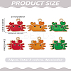 12Pcs 3 Colors Alloy Enamel Pendants ENAM-LP0002-29-2