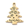 Christmas Theme 304 Stainless Steel Pendants STAS-R003-04G-03-1
