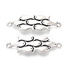 Tibetan Style Alloy Connector Charms TIBE-N014-09AS-1