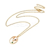 Colorful Cubic Zirconia Constellation Pendant Necklace NJEW-H166-01E-1