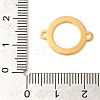 Ion Plating(IP) 304 Stainless Steel Ring Links Connector Charms STAS-U025-12G-3