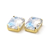 Rectangle Octagon Shape Sew on Glass Rhinestone LS-X1-DIY-E062-01G-04-3