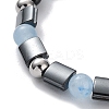 Synthetic Non-magnetic Hematite Rectangle Bracelets BJEW-Q334-05-3