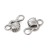304 Stainless Steel Hook Clasps STAS-Z179-07P-2