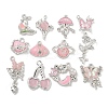 Alloy Rhinestone & Enamel Pendants PALLOY-F312-02S-1