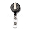 Flat Round ABS Plastic Badge Reel AJEW-I053-37G-2