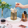 Gold Brim Square Mouth Plastic Pen Holders DJEW-WH0039-41C-3
