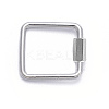 Non-Tarnish 304 Stainless Steel Screw Carabiner Lock Charms STAS-K213-12P-1