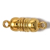 Brass Magnetic Clasps with Loops KK-O134-15G-1