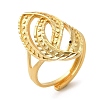 Light Gold Brass Adjustable Rings for Women LS-RJEW-A022-01C-3