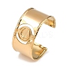 Moon 304 Stainless Steel Cuff Bangles BJEW-B157-01G-2