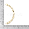 Brass Bamboo Stick Connector Charms KK-U020-03G-3