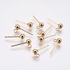 Ion Plating(IP) 304 Stainless Steel Ball Stud Earring Post X-STAS-H410-10G-1