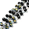Electroplate Transparent Glass Beads Strands EGLA-P052-01A-AB04-1