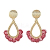 201 Stainless Steel Stud Earrings EJEW-MZ00809-02-3