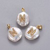 Natural Cultured Freshwater Pearl Pendants KK-L187-A-01N-1
