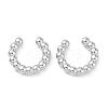 Rack Plating Brass Cuff Earrings EJEW-K245-09P-1