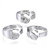 Alloy Cuff Finger Rings RJEW-S038-195S-P-NR-2