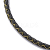 Polyester Cord Braided Bracelet Makings MAK-Z003-01P-04-2