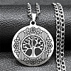 201 Stainless Steel Pendant Necklaces LS-NJEW-C066-01P-1