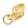 Real 18K Gold Plated Brass Micro Pave Cubic Zirconia Charms ZIRC-L100-078G-07-4