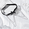 1Pc Bowknot Elastic Fibre Strappy Leg Chains AJEW-LP0006-47A-3