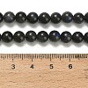 Natural Black Labradorite Beads Strands G-L642-B15-6mm-5