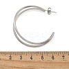 304 Stainless Steel C-Shaped Stud Earrings for Women EJEW-M089-04P-5