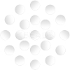 250Pcs Acrylic Self Adhesive Mirror Wall Stickers AJEW-SP0001-21A-1