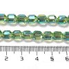 Electroplate Glass Beads Strands EGLA-D030-19K-4