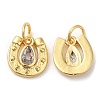 Brass with Cubic Zirconia Pendants KK-K332-23G-1
