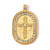 304 Stainless Steel with Crystal Rhinestone Pendants RB-OY001-16G-1