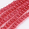 Spray Painted Crackle Glass Beads Strands CCG-Q001-4mm-13-1