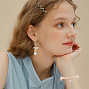 10Pcs 5 Styles Brass Micro Pave Clear Cubic Zirconia Pendants KK-HS0015-25-6