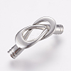 Tarnish Resistant 304 Stainless Steel Magnetic Clasps with Glue-in Ends X-STAS-L189-14P-1