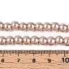 Baking Paint Pearlized Glass Pearl Round Bead Strands HY-Q003-6mm-11-A-2