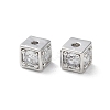 Brass Micro Pave Clear Cubic Zirconia Beads KK-Z049-03P-1