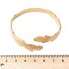Leaf 304 Stainless Steel Cuff Bangles for Women BJEW-U032-09G-3
