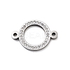 304 Stainless Steel Crystal Rhinestone Connector Charms STAS-Z091-06P-1