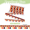 5 Yards Rainbow Color Polyester Fringe Ribbon SRIB-WR0001-16-2