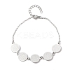 Religion 304 Stainless Steel Link Bracelets for Women BJEW-F524-03P-4