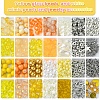 DIY Alloy Enamel & Glass & ABS Plastic Imitation Pearl Bracelets Jewelry Making Kits DIY-FS0007-52-2