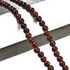 Round Natural Mahogany Obsidian Beads Strands G-N0120-20-4mm-5