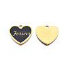 201 Stainless Steel Enamel Pendants STAS-Q238-037G-2