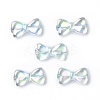 UV Plating Rainbow Iridescent Acrylic Beads OACR-H015-01-2
