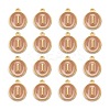 Golden Plated Alloy Enamel Charms ENAM-S118-06I-2