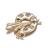 Brass Micro Colorful Cubic Zirconia Pendants ZIRC-F120-051G-3