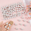 100Pcs Handmade Polymer Clay Rhinestone European Beads CPDL-SP0001-01-3